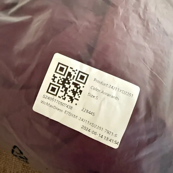 HALARA Amaranth Sleeveless Women's Dress - High Low - Small - burgundy - Picture 5 of 10